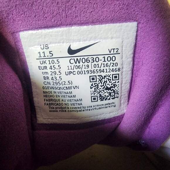 Nike Air Max 270 React Easter White Purple Nebula CW0630-100 Men's Sz 11.5 - Picture 13 of 15